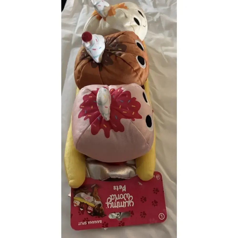 Kidrobot Yummy World Banana Split Pet Dog Costume Large Halloween ice Cream